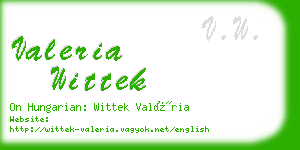 valeria wittek business card